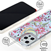 Flower Print Design Hard Clear Case - G100 for iPhone 12 Pro Max (Only Ground Shipping)