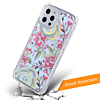 Flower Print Design Hard Clear Case - G100 for iPhone 12 Pro Max (Only Ground Shipping)