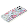 Flower Print Design Hard Clear Case - G100 for iPhone 12 Pro Max (Only Ground Shipping)