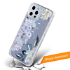 Flower Print Design Hard Clear Case - G101 for iPhone 12 Pro Max (Only Ground Shipping)