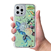 Flower Print Design Hard Clear Case - G102 for iPhone 12 Pro Max (Only Ground Shipping)