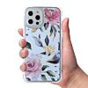 Flower Print Design Hard Clear Case - G104 for iPhone 12 Pro Max (Only Ground Shipping)