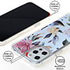 Flower Print Design Hard Clear Case - G104 for iPhone 12 Pro Max (Only Ground Shipping)