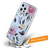 Flower Print Design Hard Clear Case - G104 for iPhone 12 Pro Max (Only Ground Shipping)