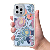 Flower Print Design Hard Clear Case - G105 for iPhone 12 Pro Max (Only Ground Shipping)