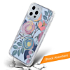 Flower Print Design Hard Clear Case - G105 for iPhone 12 Pro Max (Only Ground Shipping)