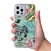 Flower Print Design Hard Clear Case - G98 for iPhone 12 / 12 Pro (Only Ground Shipping)