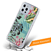 Flower Print Design Hard Clear Case - G98 for iPhone 12 Pro Max (Only Ground Shipping)
