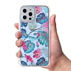Flower Print Design Hard Clear Case - G99 for iPhone 12 Pro Max (Only Ground Shipping)