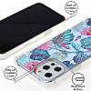 Flower Print Design Hard Clear Case - G99 for iPhone 12 Pro Max (Only Ground Shipping)