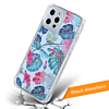 Flower Print Design Hard Clear Case - G99 for iPhone 12 Pro Max (Only Ground Shipping)