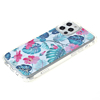 Flower Print Design Hard Clear Case - G99 for iPhone 12 Pro Max (Only Ground Shipping)