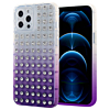 Thick TPU Case with Crystals - PURPLE for iPhone 12 Pro Max (Only Ground Shipping)