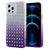 Thick TPU Case with Crystals - PURPLE for iPhone XR (Only Ground Shipping)