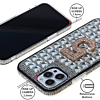 Crystal Stones Case with Five Adornment - CLEAR for iPhone 8P / 7P (Only Ground Shipping)