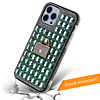 Crystal Stones Case with Five Adornment - GREEN for iPhone 8P / 7P (Only Ground Shipping)