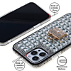 Crystal Stones Case with Bag Adornment - CLEAR for iPhone 7G / 8G / SE 2020 (Only Ground Shipping)