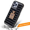 Crystal Stones Case with Perfume Adornment - BLACK for iPhone XR (Only Ground Shipping)