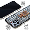Crystal Stones Case with Perfume Adornment - CLEAR for iPhone 8P / 7P (Only Ground Shipping)