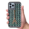 Crystal Stones Case with Paris Adornment - LIME GREEN for iPhone 8P / 7P (Only Ground Shipping)