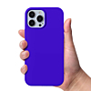 Soft Solid Silicone Case (Full Buttom Cover) - SEA BLUE for iPhone 13 Pro (Only Ground Shipping)
