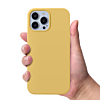 Soft Solid Silicone Case (Full Buttom Cover) - YELLOW for iPhone 13 Pro Max (Only Ground Shipping)