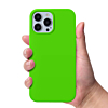 Soft Solid Silicone Case (Full Buttom Cover) - GREEN for iPhone 13 Pro (Only Ground Shipping)