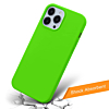 Soft Solid Silicone Case (Full Buttom Cover) - GREEN for iPhone 13 Pro (Only Ground Shipping)