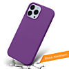 Soft Solid Silicone Case (Full Buttom Cover) - LIGHT PURPLE for iPhone 13 Pro (Only Ground Shipping)