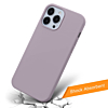 Soft Solid Silicone Case (Full Buttom Cover) - BEIGE for iPhone 13 Pro (Only Ground Shipping)