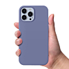 Soft Solid Silicone Case (Full Buttom Cover) - GRAY for iPhone 13 Pro Max (Only Ground Shipping)