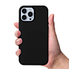 iPhone 13 Mini Soft Solid Silicone Case (Full Buttom Cover) - BLACK (Only Ground Shipping)