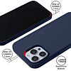 Soft Solid Silicone Case (Full Buttom Cover) - MIDNIGHT BLUE for iPhone 13 Pro Max (Only Ground Shipping)