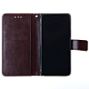 Leather Wallet Case with Card Slot - BROWN for iPhone 13 Pro (Only Ground Shipping)