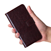 Leather Wallet Case with Card Slot - BROWN for iPhone 12 Pro Max (Only Ground Shipping)