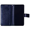 Leather Wallet Case with Card Slot - DARK BLUE for iPhone 12 Pro Max (Only Ground Shipping)