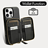 xBase by PowerPeak - Crossbody Zipper Purse for iPhone 14 Pro Max - (BLACK) (Only Ground Shipping)