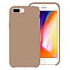 Soft Solid Silicone Case (Full Bottom Open) - STONE GRAY for iPhone 8P / 7P (Only Ground Shipping)