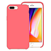 Soft Solid Silicone Case (Full Bottom Open) - STRAWBERRY PINK for iPhone 8P / 7P (Only Ground Shipping)
