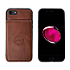 Leather Pocket Wallet Magnetic Case - BROWN for iPhone 7G / 8G / SE 2020 (Only Ground Shipping)