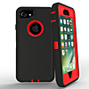 Heavy Duty Case for iPhone 7 / 8 (BLACK & RED) (Only Ground Shipping)
