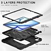 Full Body Protection Stand Case - BLACK for iPad Air 13 (2024) / Pro 12.9 (3rd / 4th / 5th / 6th) (Only Ground Shipping)