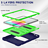 Full Body Protection Case - NAVY BLUE / GREEN for iPad 10 2022 (10.9") / iPad 11 (A16) (Only Ground Shipping)