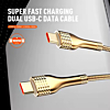 LDNIO LC652c USB C-C Fast Charging Cable (3ft) (100W) (GOLD) (Only Ground Shipping)