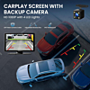 9'' USB-C Interface for CarPlay and Android Auto with Front + Rear Camera Recording (Only Ground Shipping)