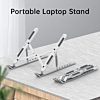 Adjustable Heavy Duty OTG Holder for 10''- 17'' Laptops / Tablets / Travel (SILVER) (Only Ground Shipping)