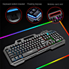 Iron-Plate Lightning Style RGB Full Size Gaming Keyboard (T16) (Only Ground Shipping)