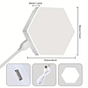 Touch-Controlled Modern Hexagonal LED Wall Lights (6 Pack) (Only Ground Shipping)