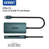 Onten 3in1 USB C Card Reader (CF / SD / microSD) (Only Ground Shipping)