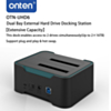 Onten Dual Bay External Hard Drive Docking (Supports 2.5'' and 3.5'') (Only Ground Shipping)
